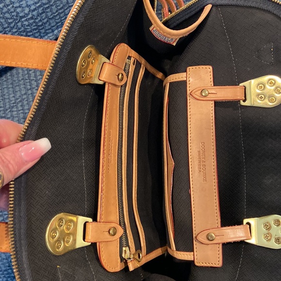 Dooney & Bourke. Original D&B leather & canvas satchel - Picture 6 of 10